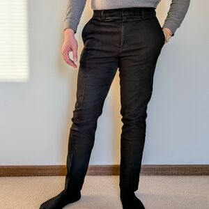 Banana Republic | Black Moleskin Chino Trousers (30x30)